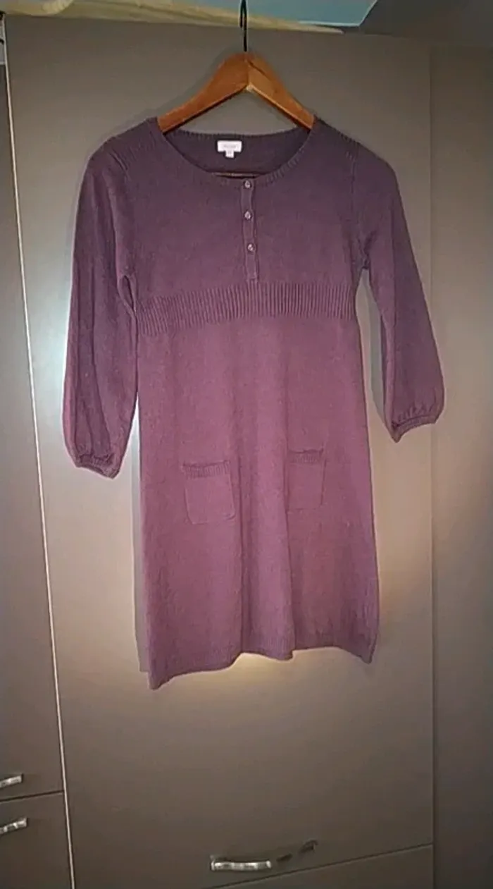 Robe douce fille violette tex kids 11/12 ans tbe - photo numéro 6