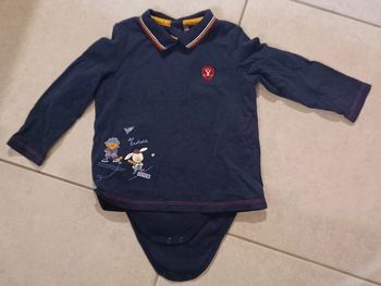 Body- tee-shirt manches longues 2 en 1