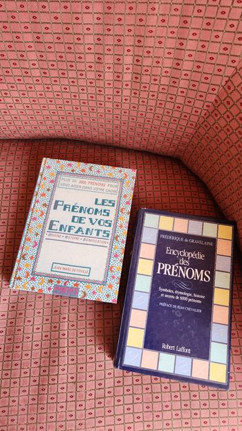 Lot de 2 livres sur les prénoms - Idéal futurs parents !