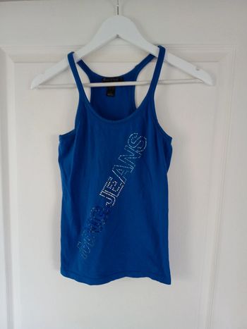 Top Mango jeans taille S coloris bleu