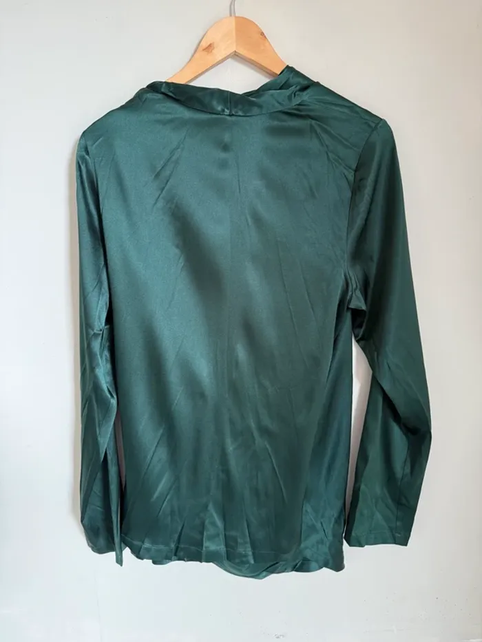 Blouse Parosh vert sapin - photo numéro 4