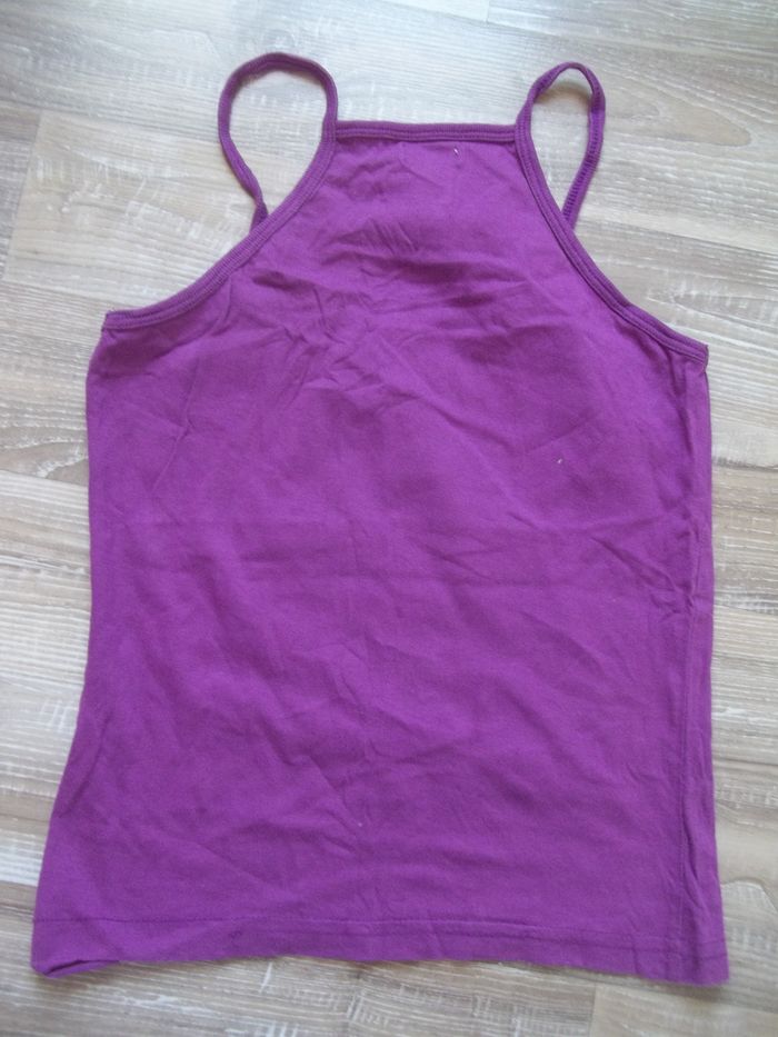 Débardeur violet Rose rouge Tex 9/10 ans - photo numéro 4