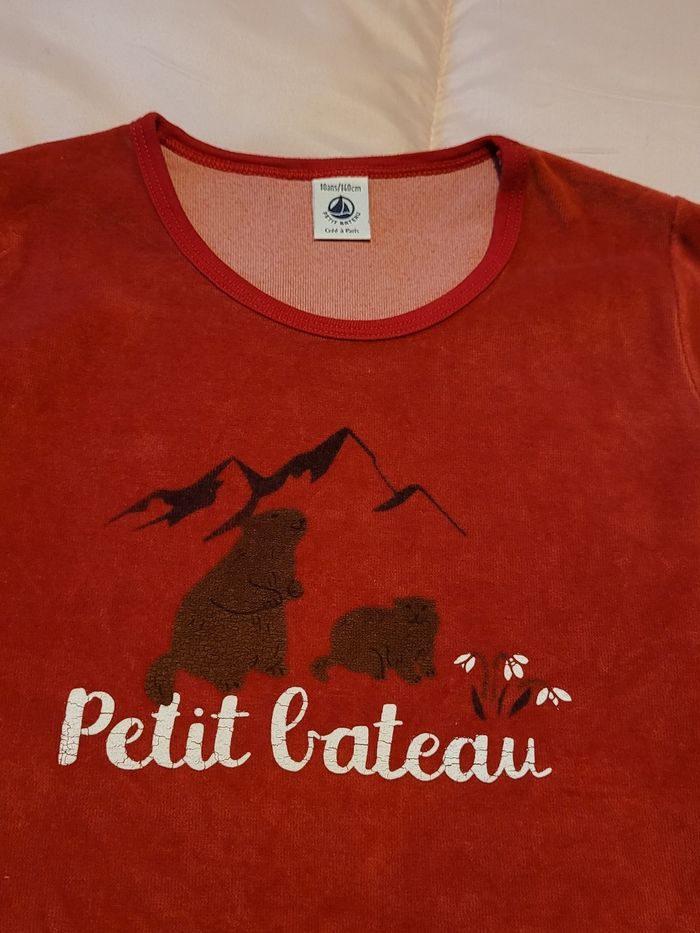 pyjama velour et coton petit bateau 10ans (15e) - photo numéro 3