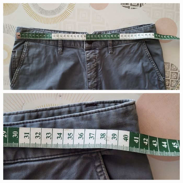 Zadig & Voltaire Pantalon T40-Gris délavé-Taille Haute& Coupe légèrement Slim en BE - photo numéro 5
