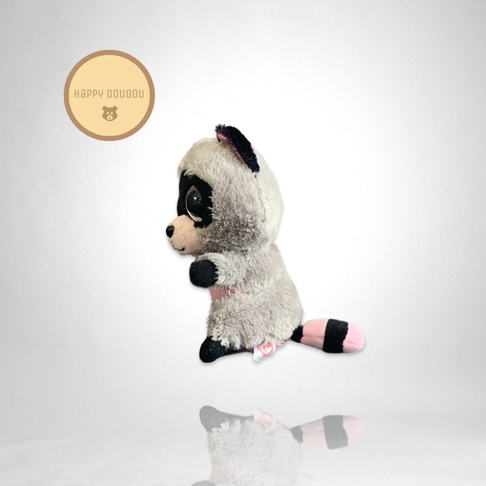 Peluche raton laveur gris rose Rocco 2014 TY A942 - photo numéro 2