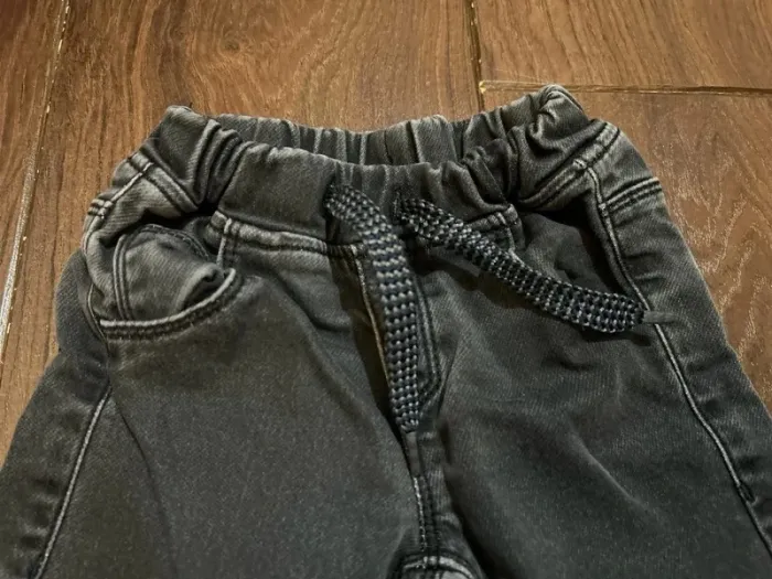 Jean garcon en coton gris  effet usé taille élastiquee absorba 3 ans - photo numéro 6