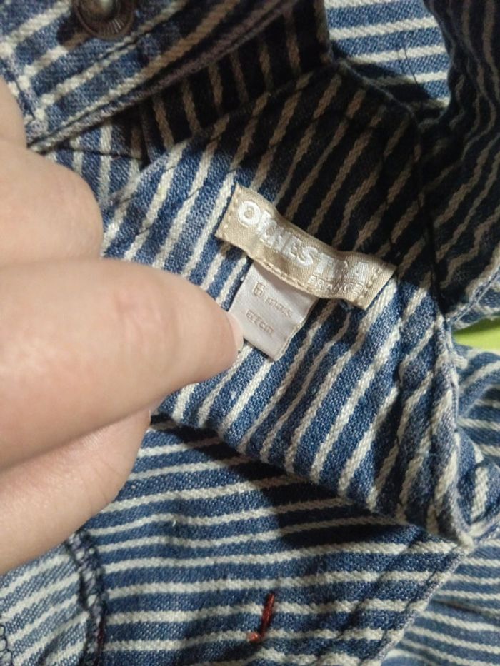 Salopette jean rayures - photo numéro 3