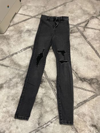 Jeans noir Bershka taille haute
