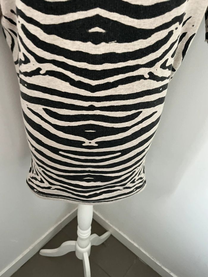 Robe sweat zébrée Maje S - photo numéro 2