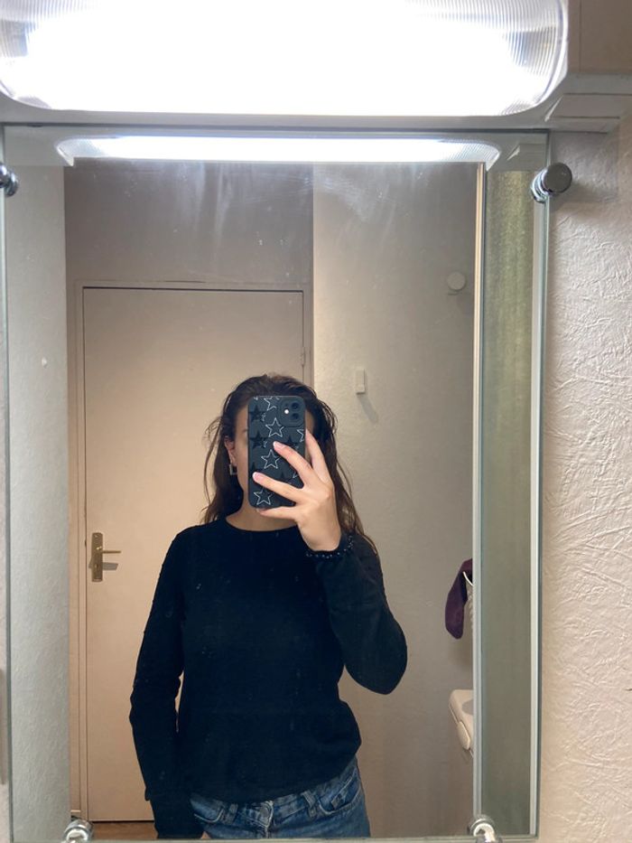 Petit pull noir mango - photo numéro 3