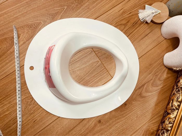 Réducteur de wc toilette pommette blanc 💙 - photo numéro 5