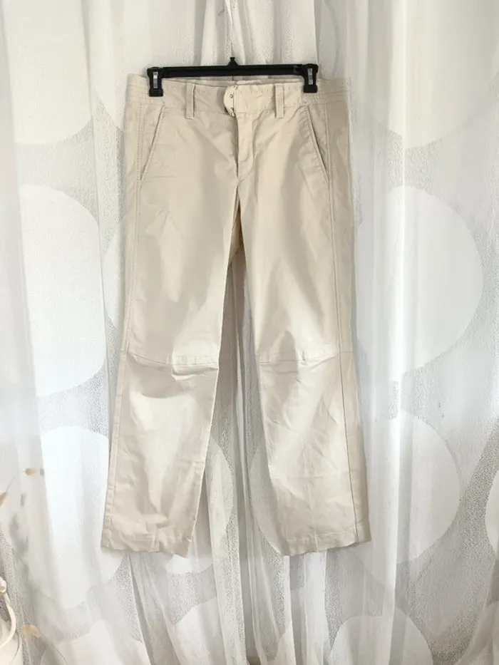 Marithé François Girbaud "Pantalon Écru droit" t. 42 - photo numéro 2