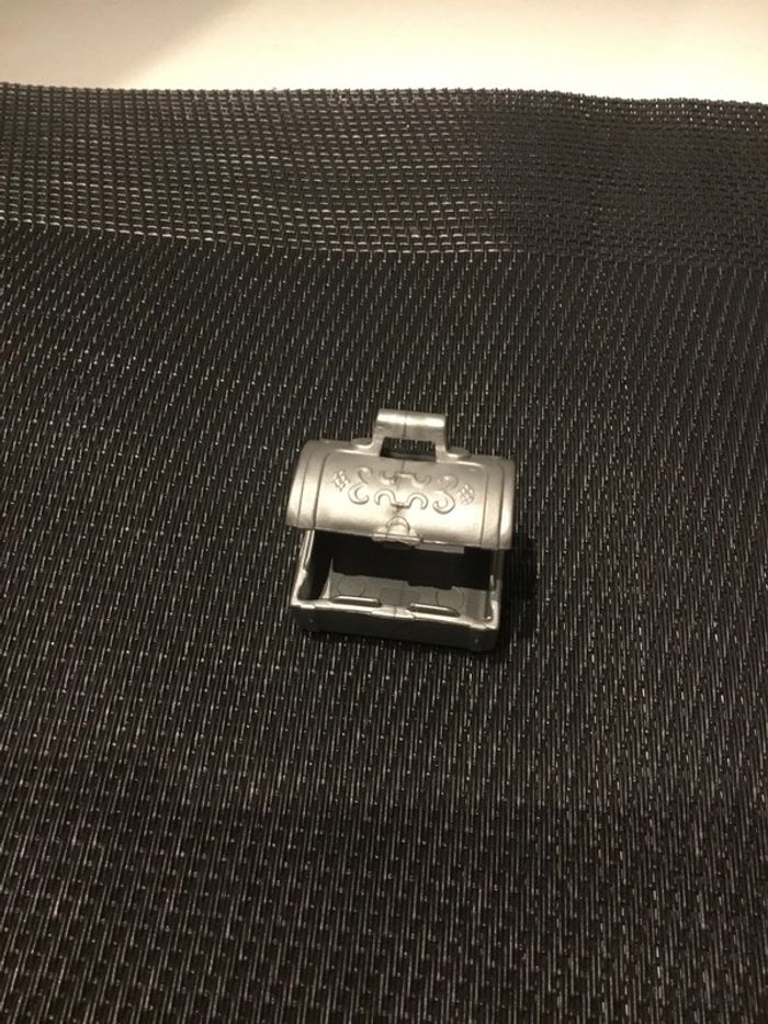Playmobil petite valise coffre aux trésors silver couvercle arrondi moyen âge pièces détachées - photo numéro 3