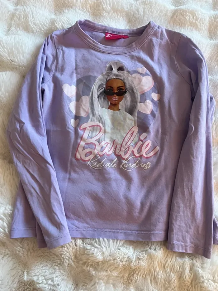 Teeshirt manches longues Barbie 8 ans