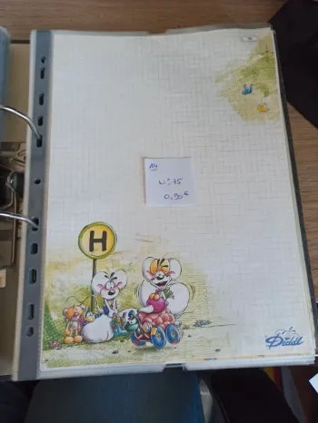 Feuille Diddl A4 75 0,90€