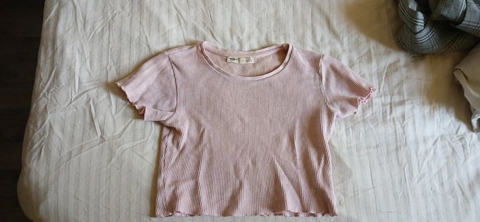Lot deux crop top couleur pastel Pull&Bear - photo numéro 4