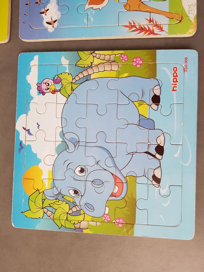 Lot de 10 puzzles en bois, propres ( 7 en très bon état, 3 en bon état), très propres - photo numéro 6