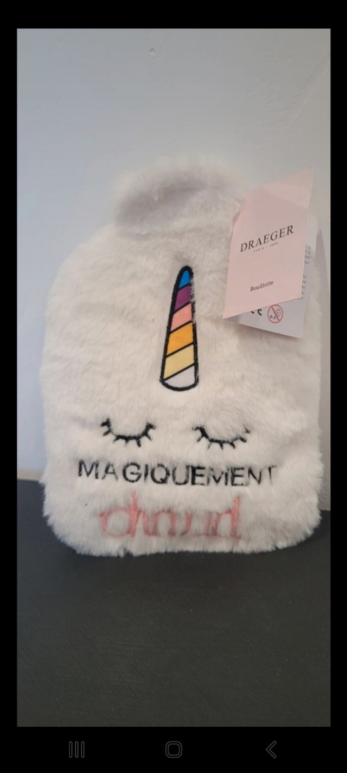 Bouillotte et masque de nuit Neufs - photo numéro 2