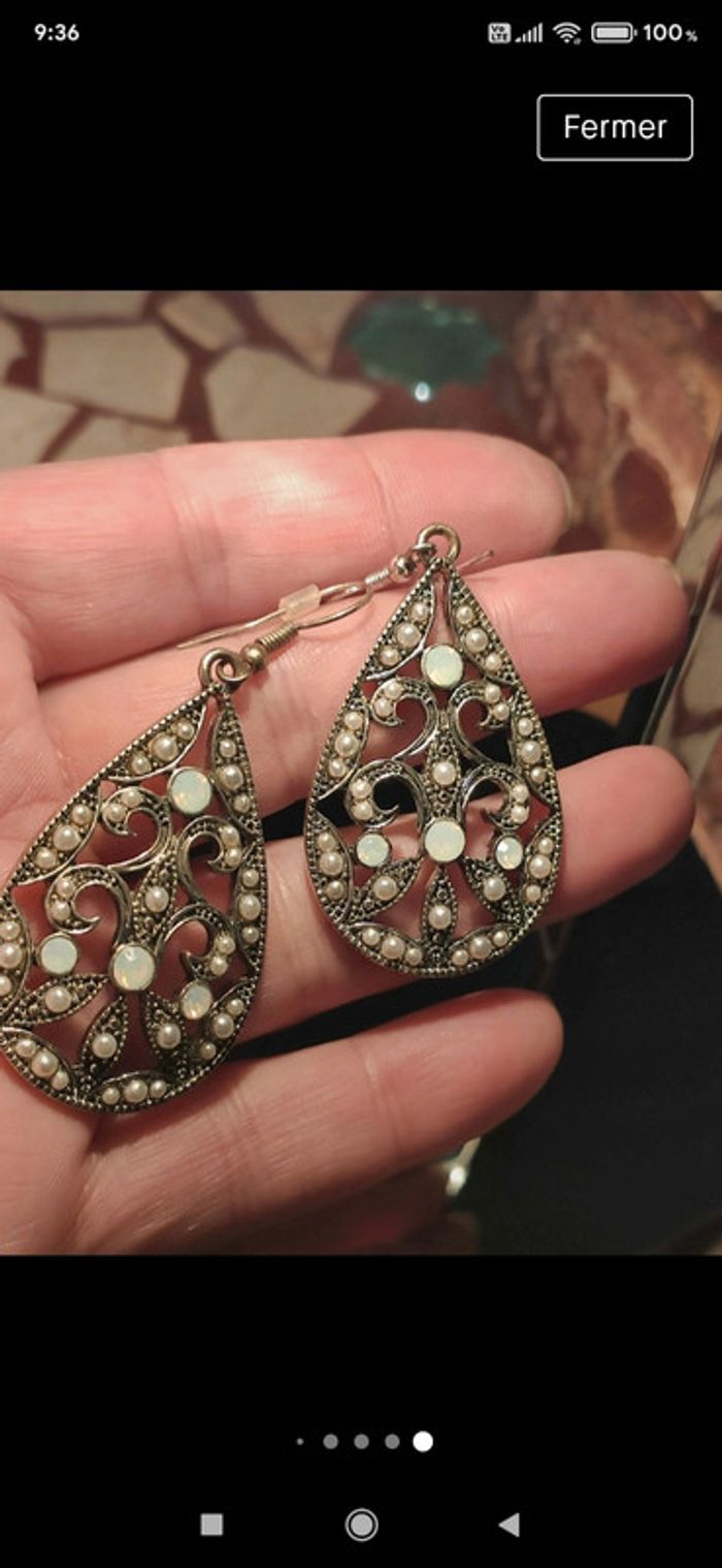 Boucles d'oreilles vintage - photo numéro 9