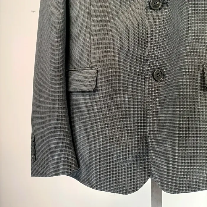 Veste grise - veste de costume grise quadrillée relief - A462 veste grise - photo numéro 6