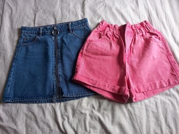 Short + mini jupe femme T34