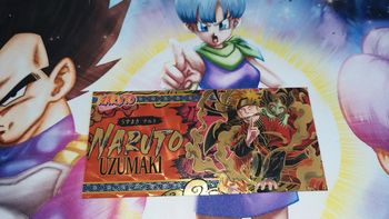 Billet Ticket Naruto OR Collector Gold Doré card carte Idée cadeau gift