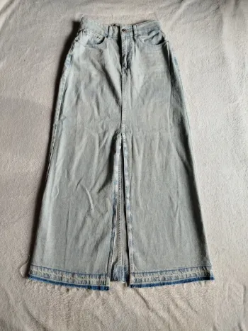Jupe longue fendue en jean Pimkie taille 36