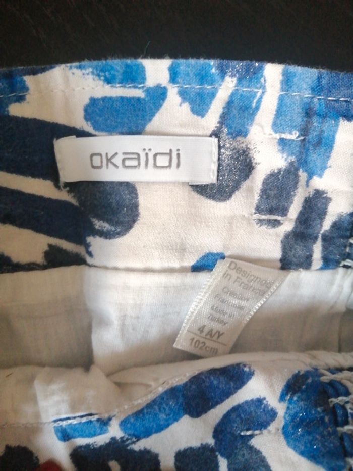 Jupe Okaidi 4 ans Bleue - photo numéro 3