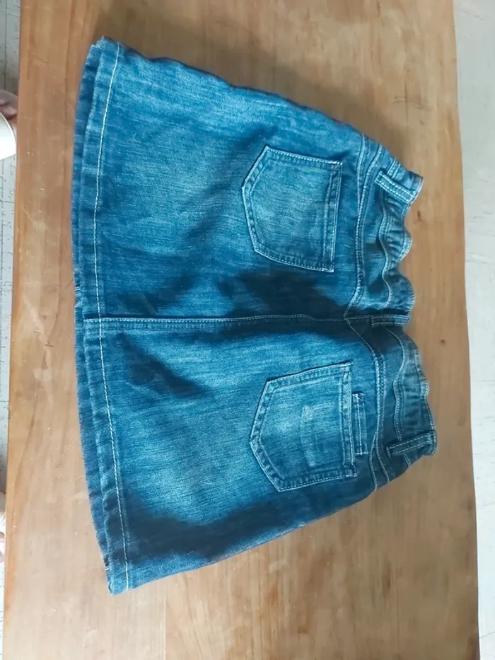 Jupe en jean bleu taille 32 - photo numéro 4