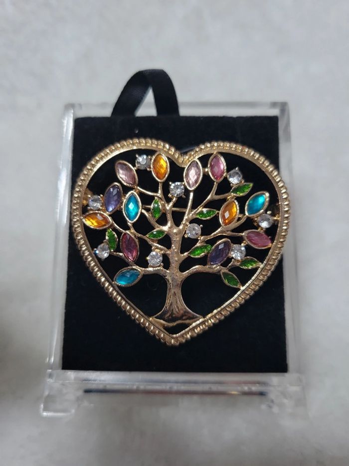 Arbre de vie coeur multicolores - photo numéro 2