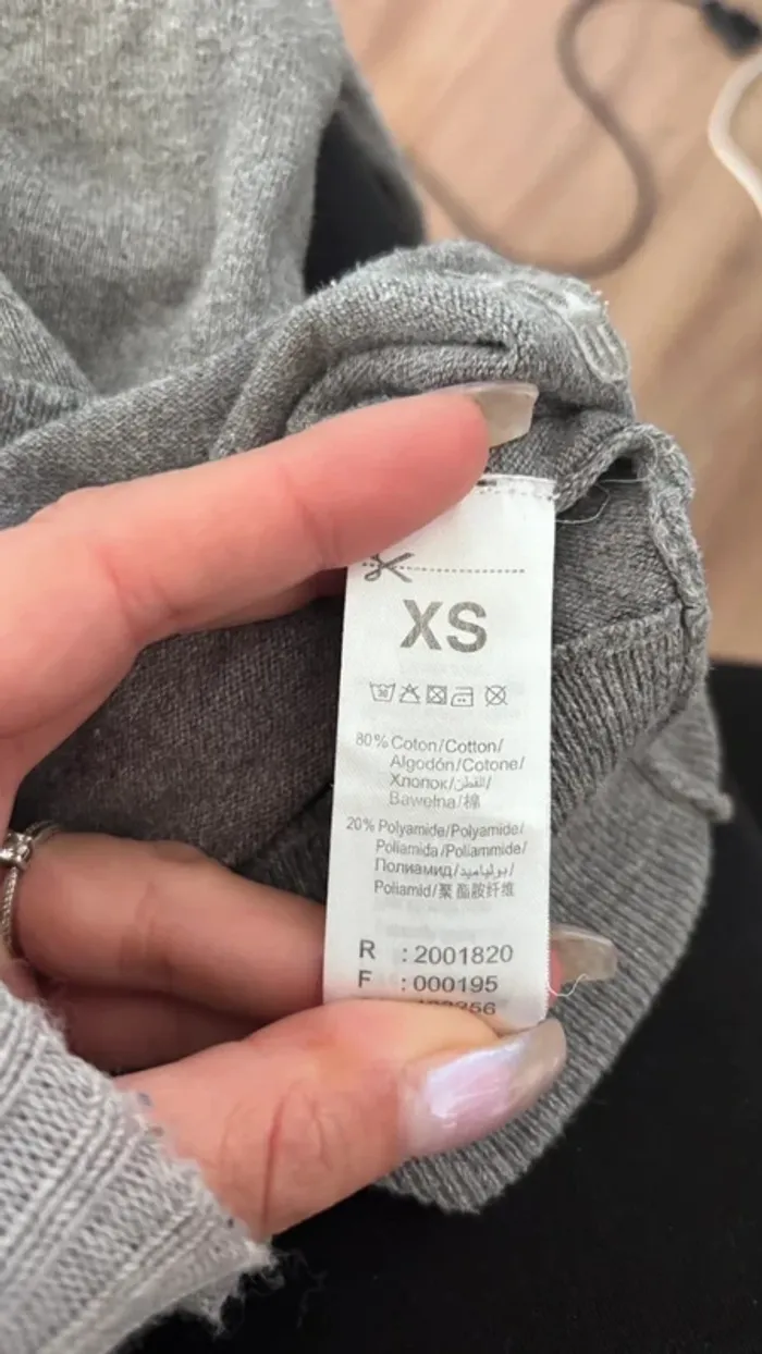 🎀 Joli petit top col rond taille 34 xs #bzb - photo numéro 3