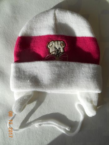 Bonnet bébé fille 4-9 mois / 42-44 cm