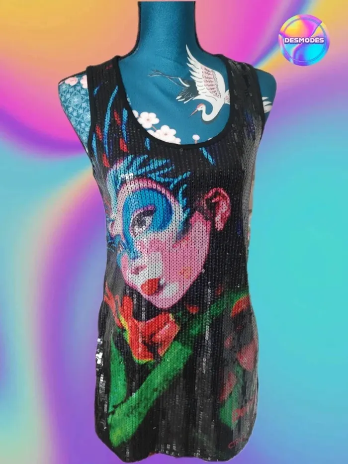 Robe tunique Desigual Cirque du Soleil sequins - photo numéro 2