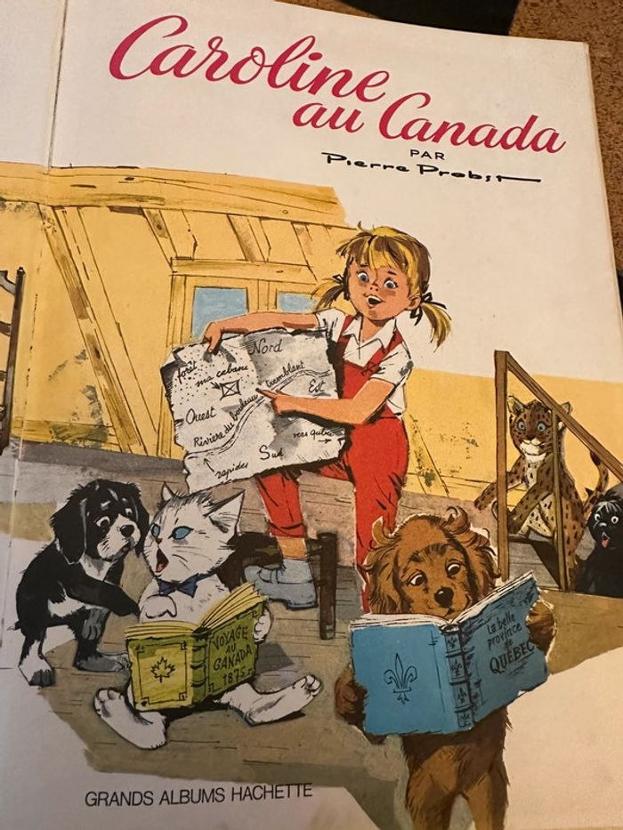 1969 Caroline au Canada Grands Albums Hachette livre ancien bd vintage Pierre Probst collection - photo numéro 7