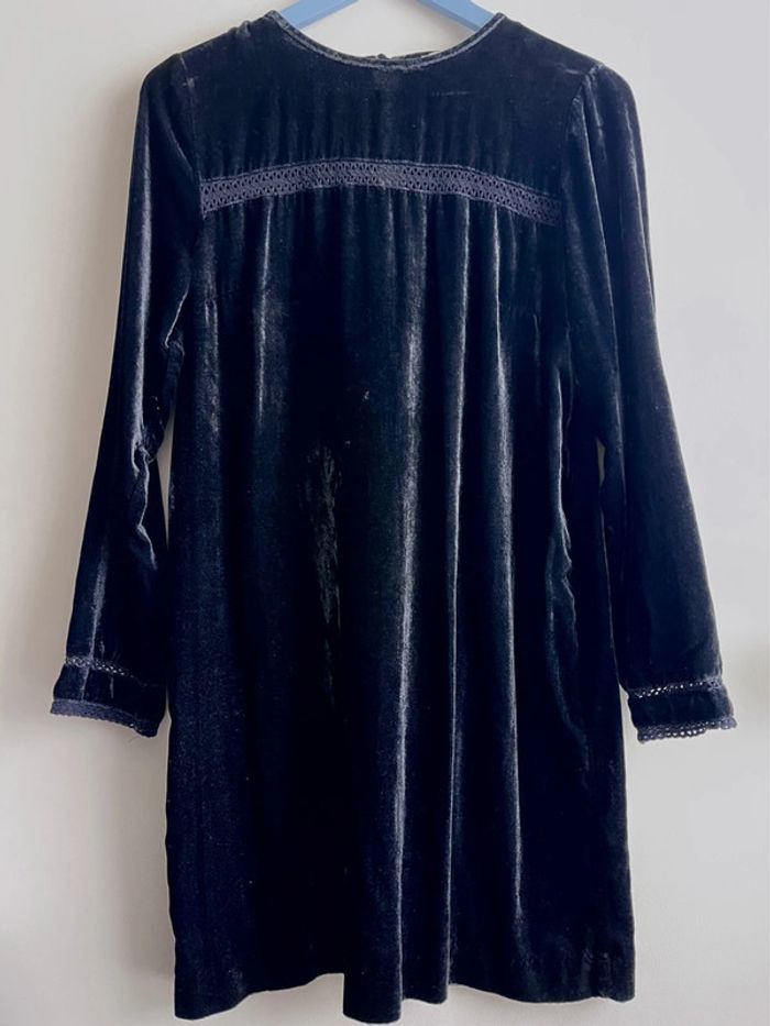 Robe manches longues en velours couleur bleu nuit Mademoiselle R de la redoute