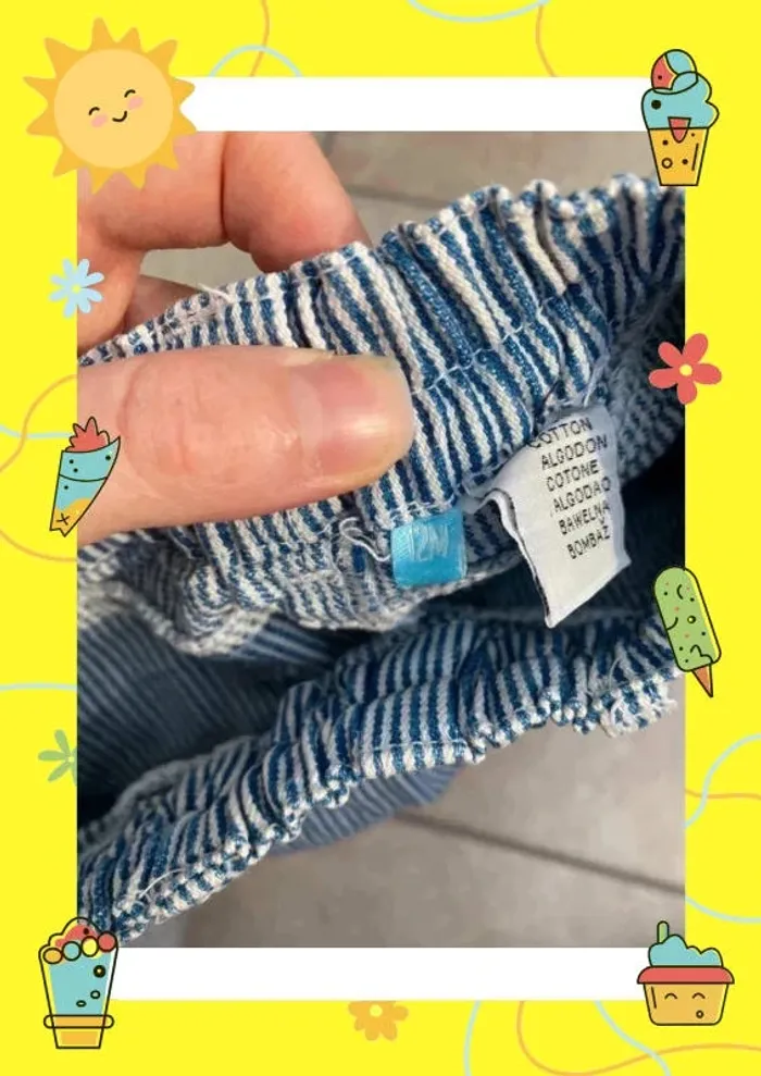 Pantalon rayures 12 mois - photo numéro 5