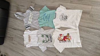 Lot de 6 tee-shirts manches courtes, taille 6 ans
