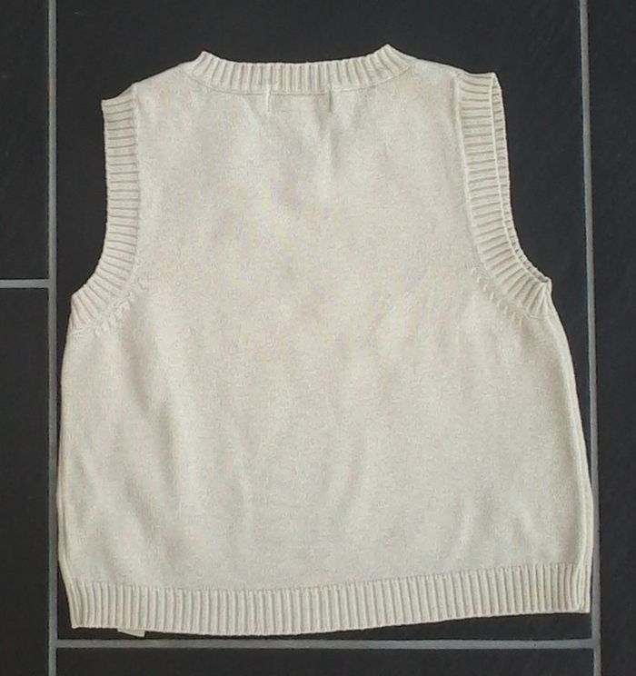 Pull col V sans manches - photo numéro 2