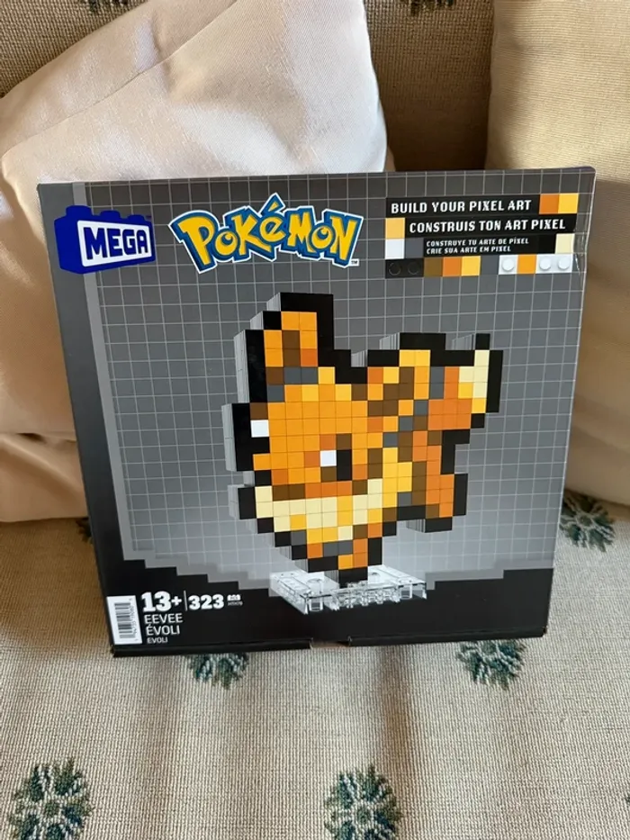 NEUF Coffret Lego Mega Construx Briques Pokémon Evoli Rétro Pixel
