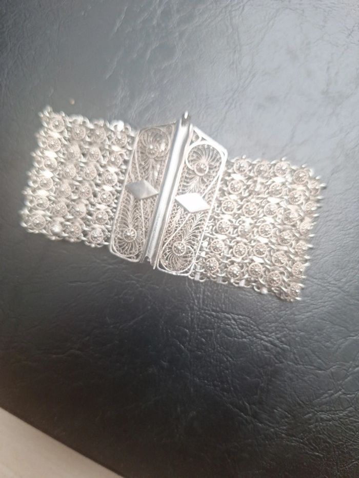 👜 Superbe bracelet en maille argentée 👜 - photo numéro 6