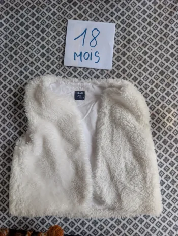 Veste à poil bébé fille 18 mois