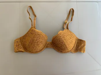 Soutien-gorge Princess TamTam marron/ocre taille 90B