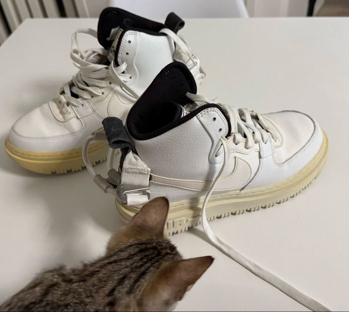 Nike Air Force 1 Mid blanches, taille 38,5 en bon état général. - photo numéro 8
