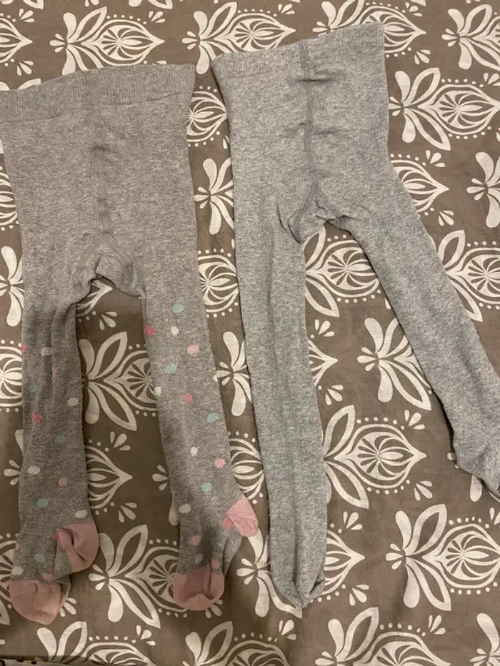 lot 2 paires de collants 74-80 cm