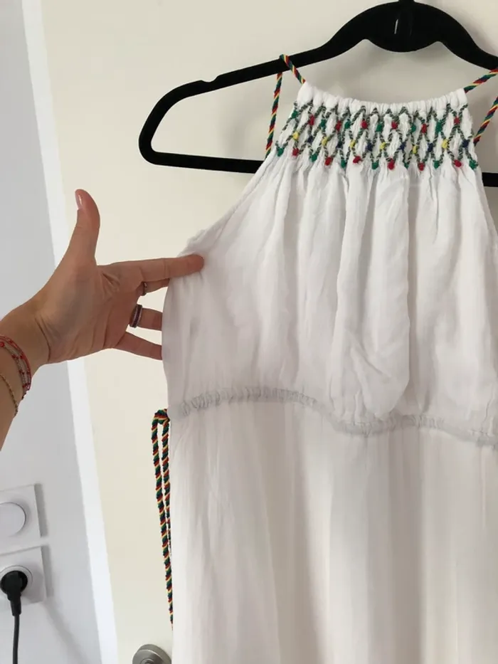 Robe longue blanche IKKS taille 36 - photo numéro 3