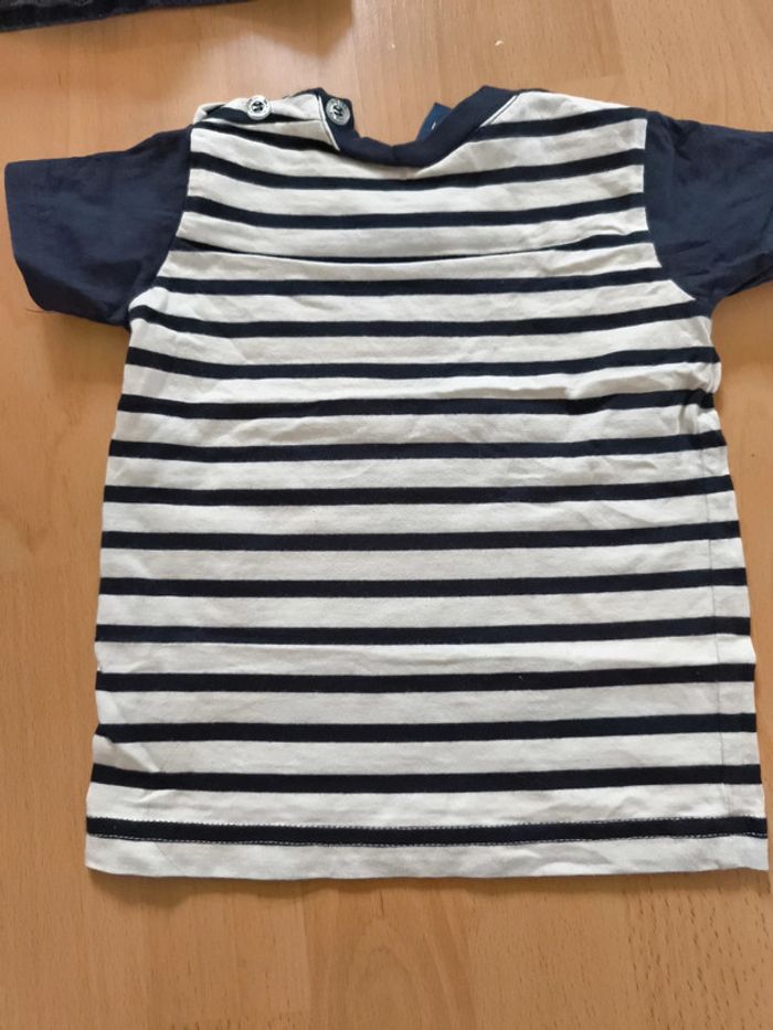T shirt type marinière - photo numéro 5
