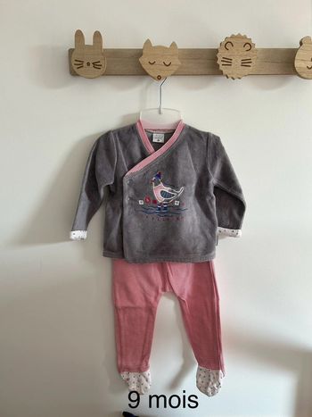 Pyjama 2 pièces velours