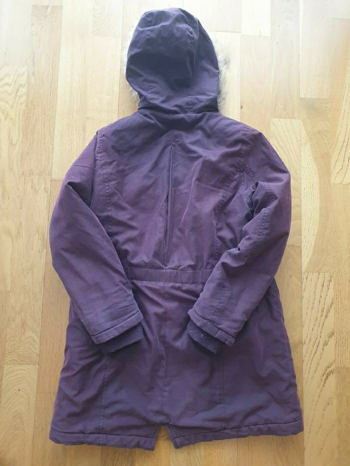 doudoune violette 10 ans Vertbaudet doublure et capuche amovibles - photo numéro 7