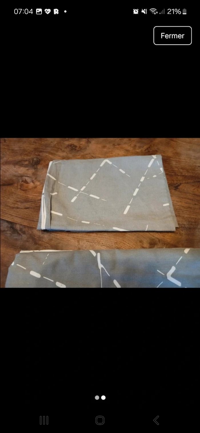 Housse de couette + taie d oreiller 1 personne - photo numéro 2