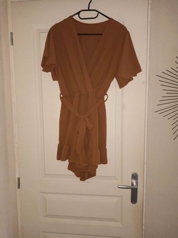 Combi short marron